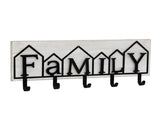 Family 5 Hook Wall Hanging 60cm V637-20592HKS