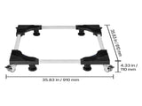Fridge Stand Mobile Base, 1100 lbs Load Capacity, Washing Machine Stand with 8 Locking Twin Wheels V952-JJBYTCSJSLG2YEKPTV0