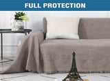 Cotton Sofa Covers Couch Cover Sofa Slipcover for Most Shape Sofas, Feature Thick Woven Jacquard V1258-DP02-F-655