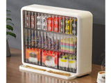 Wall Mounted Coffee Capsule Holder Clear Acrylic Compact Tea Bag Storage Rack for Office L Two Layer V1294-YM0710-3117230304312