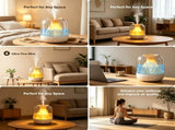 & Essential Oil Diffuser with Night Light, USB Powered Quiet Cool Mist V1293-9365093570450