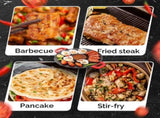 Smokeless Indoor Electric Grill & Nonstick Griddle Compact, Fast-Heating Tabletop Grill for V1197-JD-1101