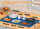 Food Warmer, Silicone Electric Warming Mat with Foldable Heating Plate Design for Meals, Kitchen V1189-LC-DG-00288