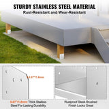 152.4x152.4 Post Base, 10Pcs Stainless Steel Post Anchor Bracket, V952-BBLZDZ6X6INCJSW8JV0