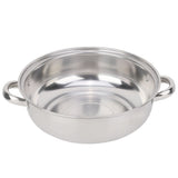 28CM Stainless Steel Single Layer Stockpot Hotpot Food Steamer Pot Cookware Household Cooking V1294-YM0901-JY20605