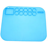 Silicone Craft Tray Painting Mat for Artists Sky Blue Nonstick Multipurpose 1Pack V1366-AZ2-W-13521