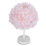 Flower Table Lamp Bedside Bedroom Desktop Nightstand Decoration Supplies Light PinkEU Plug 110-240V V1294-YM0901-3119200163411