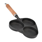 3 Mold Cast Iron Omelette Egg Burger Fried Egg Pot Pancake Pan V1294-YM0727-JY15709