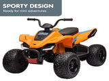 Kahuna Licensed MCL35 McLaren Kids Toy Ride On Electric Quad Bike - Orange CAR-MCL-35L-OR