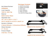 Mobile Base, 680.3 kg Capacity, Adjustable from 457.2 x 609.6 mm to 673.1 x 800.7 mm, Heavy Duty V952-JJYDDZ1500LBNTWJXV0