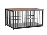 i.Pet Extra Large Dog Crate Furniture 107cm Dog Cage Puppy Pet Wooden Black PET-DOGCAGE-WD-107-BK