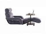 Artiss Floor Lounge & Coffee Table Set, Adjustable Recliner End Table w/ Wheels FLOOR-ARM-S-COF07
