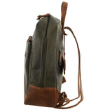 Billy The Kid Olive Leather Western Backpack Bag V563-BTK-24