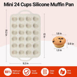 Mini Cupcake Pans, Jumbo Muffin Pan, Metal Reinforced Frame for Baking Giant Homemade Muffins, V1258-DP02-C-37