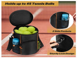 Black Versatile Tennis Baseball Lacrosse Bag with Multiple Pockets - Portable Black Design V888-ELOSUNG38448