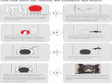 Large Cat Door Interior Door, XL Indoor Cat Door, Pet Doors for Cats, Kitties and Small Dogs V1258-DP02-C-1470