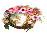 Artificial Flower Wreath Simulation Peony Door Hanging Garland Festivals Party DecorationPink V1294-YM0710-3115210132511