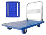 150kg Foldable Warehouse Platform Trolley Truck Dolly Platform Cart Swivel Wheels Moving Cart V324-CS-BN7007-150