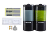 Manual Liquid Soap Dispenser 2 Chambers 480ml Leakproof Wall Mount Soap and Shower Dispenser for V1294-YM0901-3112250029012