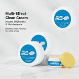 2PCS White Shoes Solid Clean Cream, Multipurpose No-Wash Solid Cleaning Cream - Comes with Sponge V1366-AZ2-W-10766