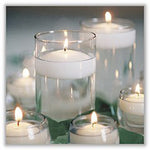 10 Pack of 8cm Ivory Wax Floating Candles - wedding party home event decoration V382-10WHITE8CMFLOAT