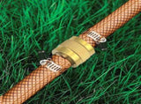 1/2Inch Brass Garden Hose Repair Mender,Solid Brass Male Female Connector with Stainless V1369-AZ3-W-14828
