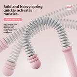 Pink Multifunctional Cordless Battle Rope with Adjustable Weight Rings for Home Gym Professional V888-ELOSUNG43349