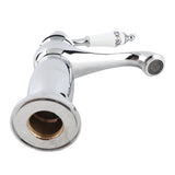 Floral Pattern Single Handle Mixer Tap Cold/Hot Water Faucet for Bathroom Basin Sink V1294-YM0901-JY07252-01