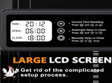 CARLA HOME Automatic Chicken Coop Door Opener with Timer Control, Anti-Pinch Protection, LCD Display LSB-36314