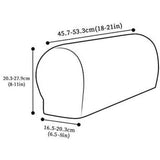 Sofa Armrest Cover, Stretch Armchair Slipcover, PU Leather Anti-Slip Furniture Protector for Sofa V1370-AZ4-11205