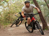 2023 Valk MX7 Electric Bike Medium frame Mountain ebike, Black and Red V219-BIKEMBVAM73A