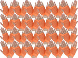 24 Pair Fishnet Gloves Fingerless Wrist Length 70s 80s Costume Party - Orange V563-24PCS-18510-ORANGE