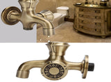 G1/2 Wall Mounted Laundry Bathroom Washing Machine Water Faucet Hot and Cold Water Tap V1294-YM0718-3112200148411