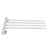 Stainless Steel Towel Rack Bar 180&deg Rotatable Towel Bathrobe Hanger Holder for Bathroom4 Rods V1294-YM0714-3112210088213