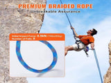 10.2mm Dynamic Climbing Rope, 40M Outdoor Rock Climbing Rope 25KN Breaking Tension, V952-DSDLS131YC103J6V8V0
