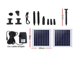 Gardeon Solar Pond Pump Submersible Water Fountain Kit with 2 Panels 1600L/H FOUNT-POND-B-270-1600
