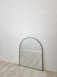 Black Metal Arch Mirror - Small 80cm x 100cm V292-M-METAR-S-BLACK