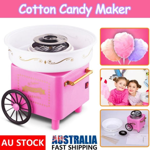 Electric Fairy Cotton Candy Maker Pink Floss Home Machine Sugar for Kids Party V201-W12783855