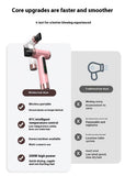Wireless Ionic Hair Dryer Portable, Rechargeable, Hot & Cold Air, Fast Drying Perfect for Home, V1385-WXCFJ-ZM-001