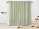 Linen Shower Curtain, Water Repellent Bathroom Curtain, Scandinavian Style, Thick Quality, Grey, V1237-ZY-924-048