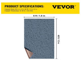 Gray Marine Carpet 6 ft x 39.3 ft Marine Carpeting Marine Grade Carpet for Boats with Waterproof V952-JZXWDTHS1.8X12M01V0