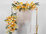 Golden Square Arch Adjustable 1M-2M Flower Rack Backdrop Stand Balloon Arch Stand for V985-WEDDINGARCHSQUARE