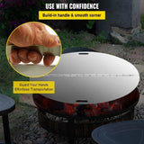 Fire Pit Lid Round 40 Inch Foldable Fire Pit Ring Snuff Cover 430 Stainless Steel Fire Pit Spark V952-GZZDSRSHPGZ40YC01V0