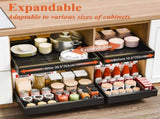 CARLA HOME Pack Pull Out Cabinet Organizer Expandable for Cabinets with Adjustable Slide Out Shelves LSB-36169
