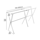 Levede Adjustable Clothes Drying Airer Foldable 150-200cm CR1015-2M