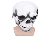Halloween Scary Skull Mask Adult Full Head Latex Skull Helmet Glowing Eyes with Moving ChinWhite V1294-YM0523-3117210187811