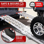 2 x Aluminium ATV Loading Ramp Foldable - Silver ATV-01A-SL-2