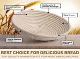 Proofing Basket 25 cm - Bread Baking - Banneton - Proofing Basket Bread - Proofing Basket Round V1188-ZXY-117-0051
