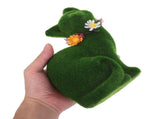 Cute Resilient Green Moss Cat Sculpture for Garden and Indoor Ornament V1192-AZ-W-24848