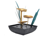 Tabletop Fountain LED Lights No Noise Compact Lightweight Classic Indoor Waterfall for Decorating V1294-YM0710-3115210156312